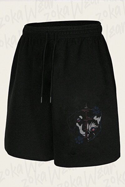 ZOKAWEAR Unisex Cat and Dog Paw Design Printed Shorts