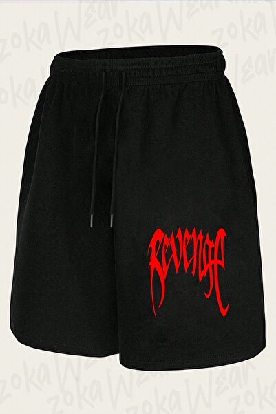 ZOKAWEAR شورت مطبوع بتصميم Xxxtentacion Revenge للجنسين