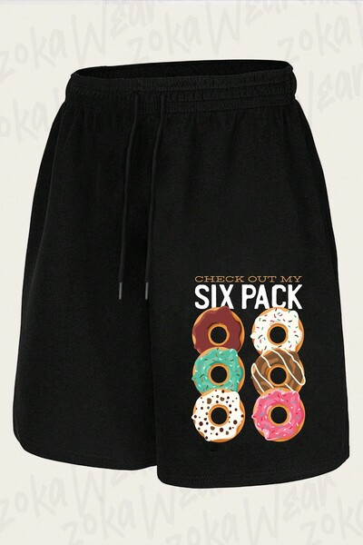ZOKAWEAR Unisex Check Out My Six Pack Design Printed Shorts