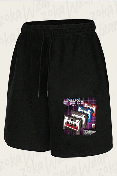 ZOKAWEAR Unisex Sounds of the 80S Vol.1 Design Printed Shorts