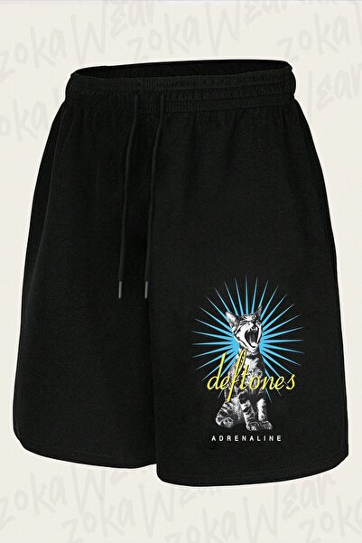 ZOKAWEAR Unisex Deftones, Adrenaline, Kedi, Cat, Rock Metal Design Printed Sh...