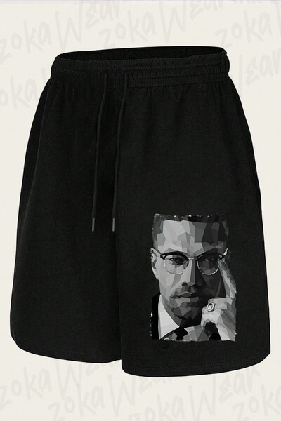 ZOKAWEAR Unisex Malcolm X James 3 Design Printed Shorts