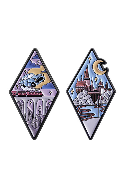 choice2 TUTZ2944-2 Magic Academy Enamel Pins Custom Flying Car Brooches Lapel...
