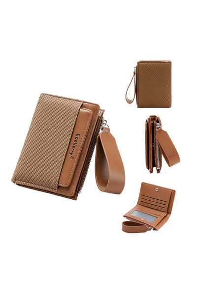 Choice Brwon Baellerry Women's Fashion Zipper Wallet Short Bifold Buckle Coin...