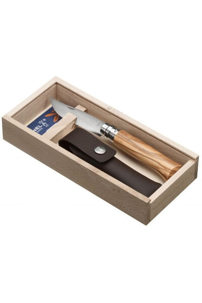 OEM Cutit, Opinel, Otel/Lemn, 8.5 cm, Argintiu/Bej