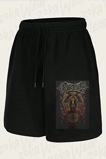 ZOKAWEAR Unisex šorts sa printom Cryptopsy dizajna