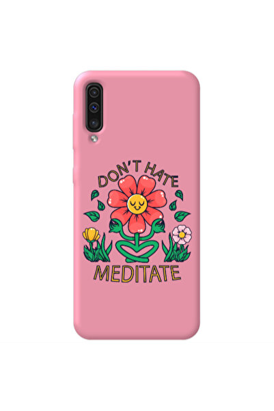 Other Samsung A70 Meditate Pink Colored Silicone TPU Θήκη
