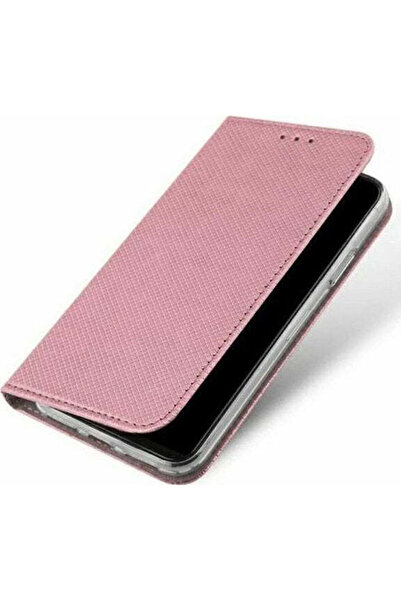 OEM Husă inteligentă cu magnet din piele sintetică, auriu roz (Samsung M53, M...