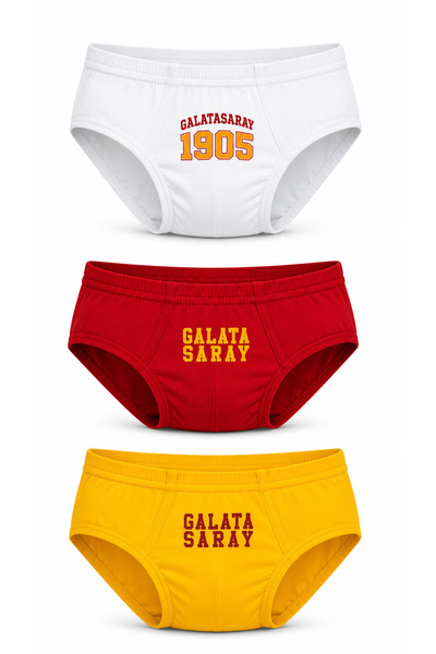Galatasaray New Season 3-Piece Set Licensed Children's Slip Pants 95% Cotton ...