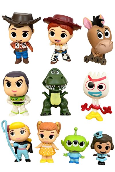 tmtoysandmore Toy Story 10 Model Figür Oyuncak Et Malzeme Woody,Buzz Lightyea...