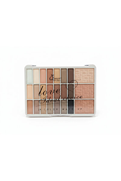 genric Queen Mini Eyeshadow Palette 24 Colors Nude Matte and Shimmer Shades