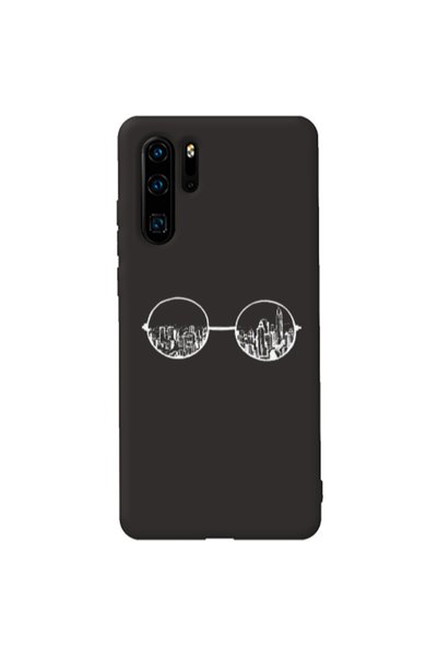 Other Huawei P30 Pro Sunglasses Black Colored Silicone TPU Θήκη