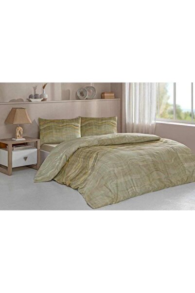 Özdilek Duvet Cover Set Softlife Cotton Satin Double Marble Effect