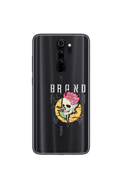 Other Xiaomi Redmi Note 8 Pro Skull Roses Transparent Silicone TPU Θήκη