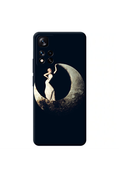 Other Xiaomi Redmi Note 11 Pro 5G Woman in moon Transparent Silicone TPU Θήκη
