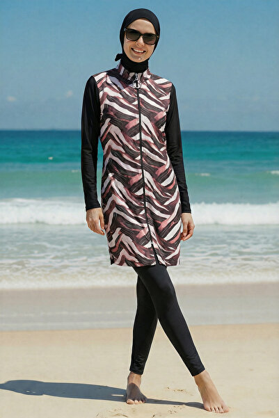 armonika 3-Piece Set with Lycra Sleeves, Elastic Waist, Side Slits, Parachute...