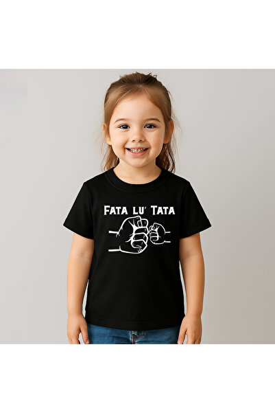 Fruit of the loom Tricou copii Fata lu tata 100% Bumbac