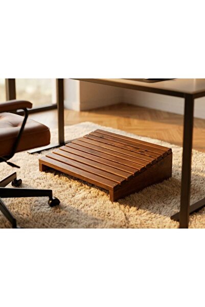 Yonga Sanat Atölyesi Ahşap Masa Altı Ayaklık 35x45 cm, Keçe Tabanlı Ergonomik...