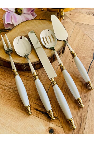 CASA DE BELLA Gold 5-Piece Luxury Serving Set