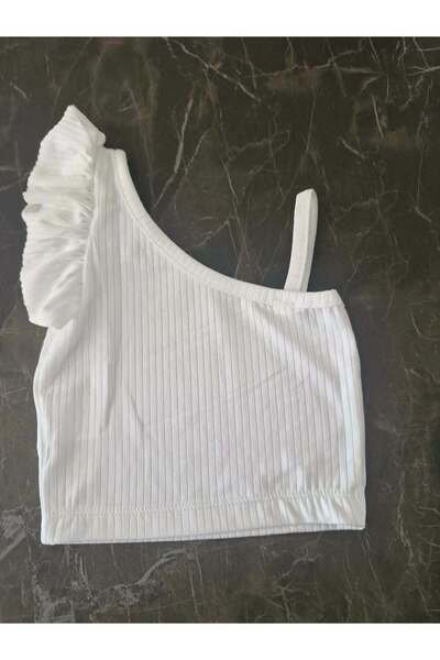 BEYAZ FIRFIR DETAYLI CROP