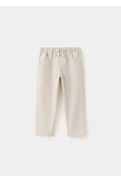 MANGO Baby Beli elastik pamuklu pantolon
