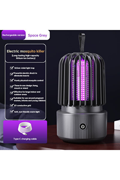 Choice black TINSOL Electric Shock UV Mosquito Killer Lamp USB Rechargeable S...