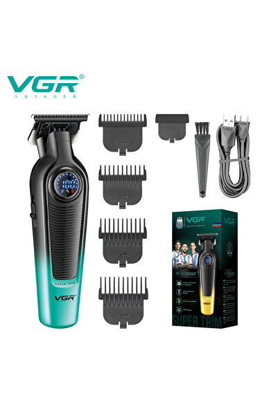 Choice1 ماكينة حلاقة كهربائية للرجال V-996green VGR جديدة، جهاز تشذيب الشعر ب...