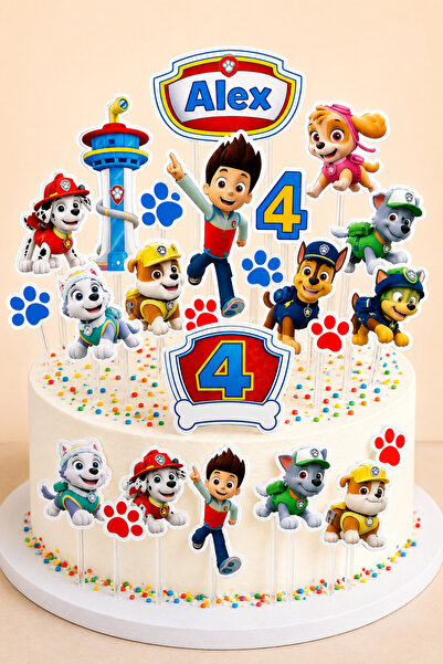 Dulciurim by Loredana Ciulei topper Paw Patrol Patrula catelusilor plastifica...