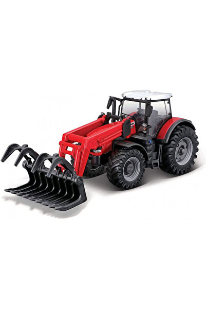 BBURAGO Tractor Massey Ferguson Camionetă la scară 1:32 pentru copii de 4+ an...
