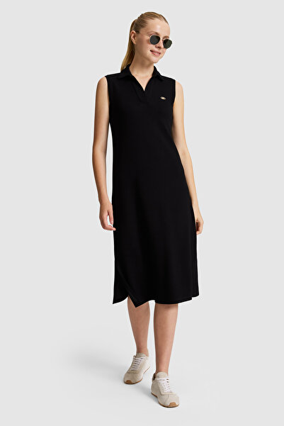 U.S. Polo Assn. Women's Black Knitted Dress 50321807-Vr046