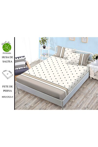 naniland.ro Husă de Pat Finet 2 Persoane 3 Piese cu Elastic 180x200 cm, Model...