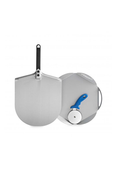 GiMetal Kit pentru preparat pizza acasa, A Casa Mia, 3 piese