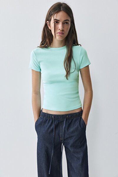 Pull & Bear Short sleeve fitted tişört