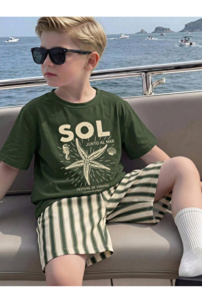 Kids PEK-SIK MODA KISA KOLLU ERKEK TAKIMI 5-14 YAS