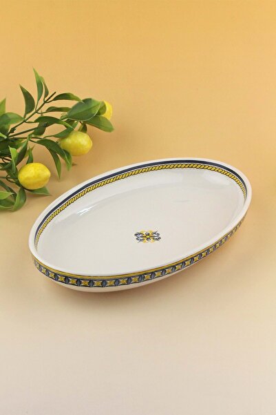 Bursa Porselen Dekor Capri Porcelain Boat Plate