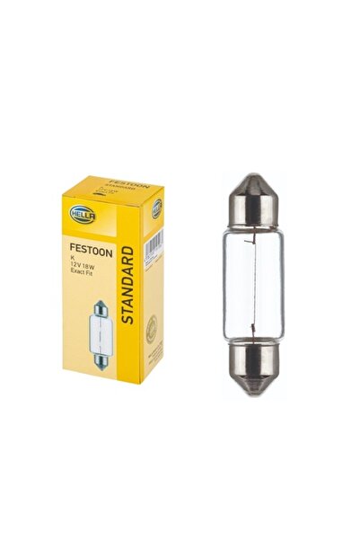 RapidAuto Bec auto tip sofit Hella 8GM002091121, 12V 18W, soclu SV8.5-8, 1 buc.