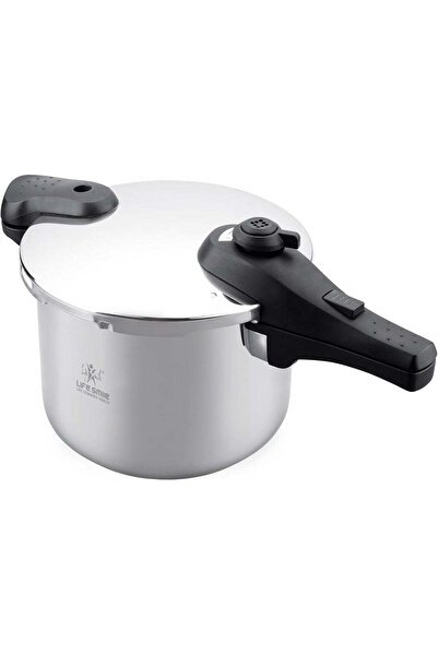 Lifesmile Life Smile 6 L Pressure Cooker – 18/10 Stainless Steel, Push Button...