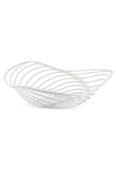 Alessi Φρουτιέρα Τριάδα ACO02 W Δ26x7εκ. Μεταλλικό Λευκό