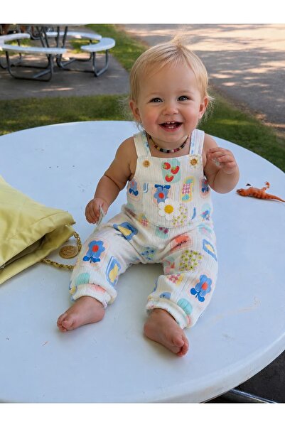NUNU BABY Fun Desenli Salopet