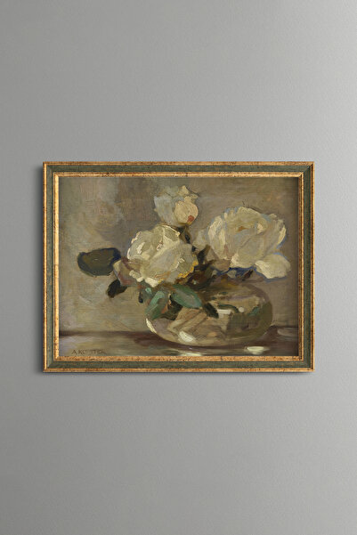 epiqart Floral Still Life - Vintage Patterned Painting - Fine Model
