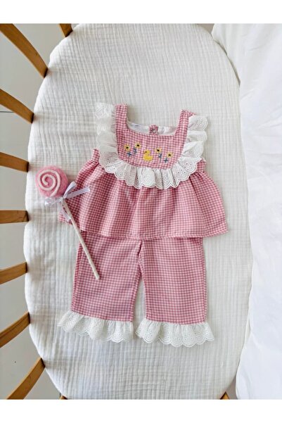 NUNU BABY Brooke Ördek Nakışlı Fistolu Takım