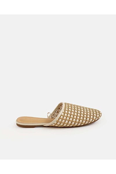 REDTAG Women Beige Textured Mule