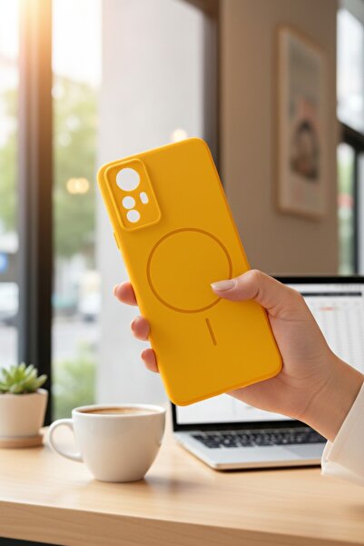 batuteknoloji Redmi Note 12S İç Yüzeyi Kadife MagSafe Görünümlü Soft BTU Sili...
