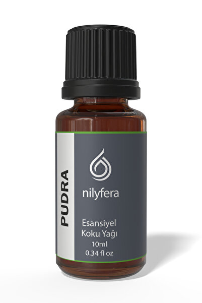 nilyfera Premium Pudra Esansiyel Koku Yağı 10 ml - Buhurdanlık, Difüzör, Çamaşır, Mum ve Temizlik Kokusu