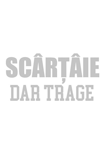 Universal Autocolant auto  "Scârțâie, dar trage ", 15cm, Alb
