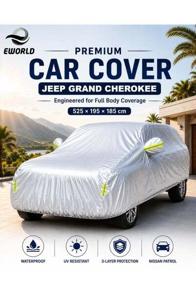 zeetwo Waterproof UV Resistant Full Car Cover for Jeep Grand Cherokee - All W...