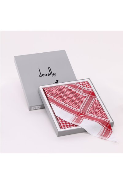 Devallo Plus شماغ ديفالو موديل 40 أحمر غامق – جودة عالية ولمسة فاخرة