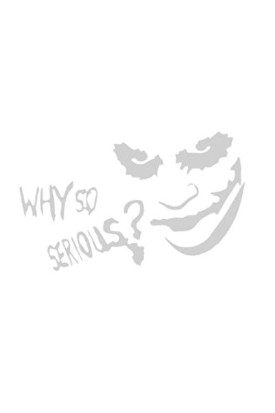 OEM Autocolant decorativ auto  "Joker ", 15cm, Alb