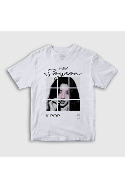 Presmono Unisex Kids White Soyeon K-Pop g I-Dle T-Shirt 614233Tt