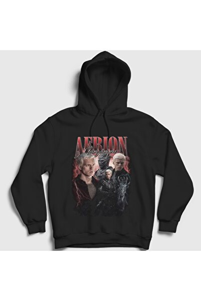 Presmono سويت شيرت بقلنسوة أسود للجنسين من Aerion Targaryen A Knight Of The S...